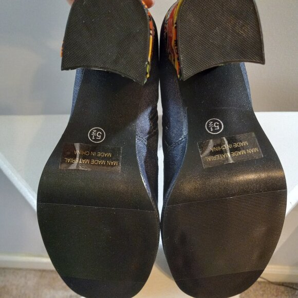 Cartoon Heel Denim Boots - Picture 9 of 9